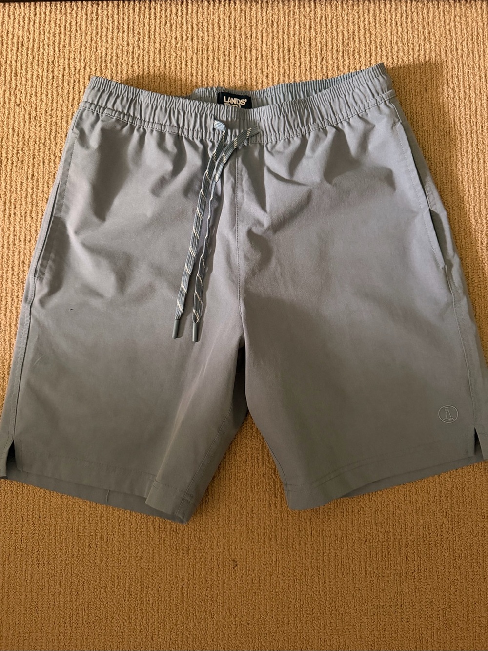 Lands' End Men's Slate Blue Swim Board Shorts